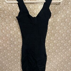 Guess Black Mini Bandage Dress